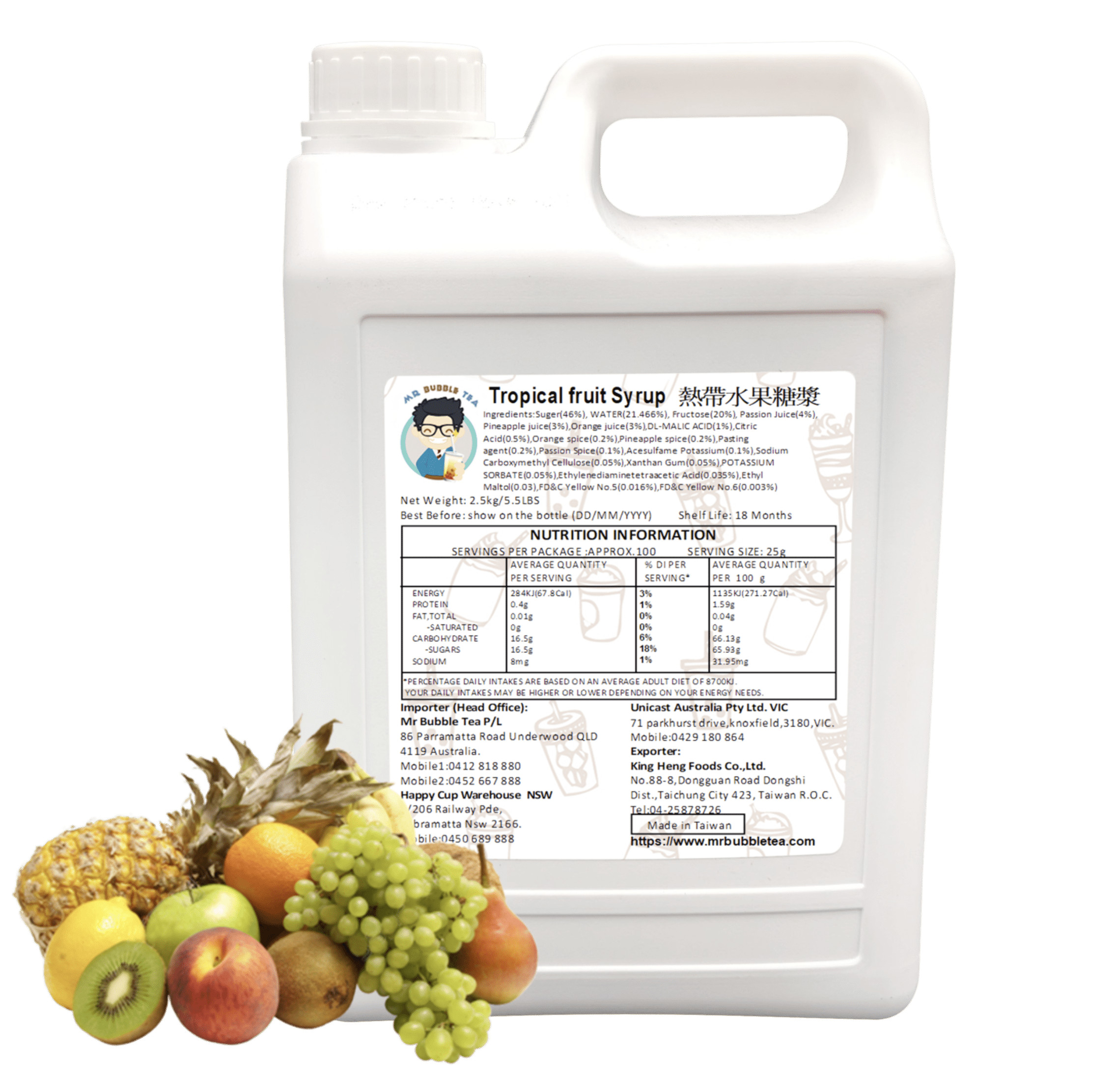 TC Tropical Conc. Juice (2.5kg)