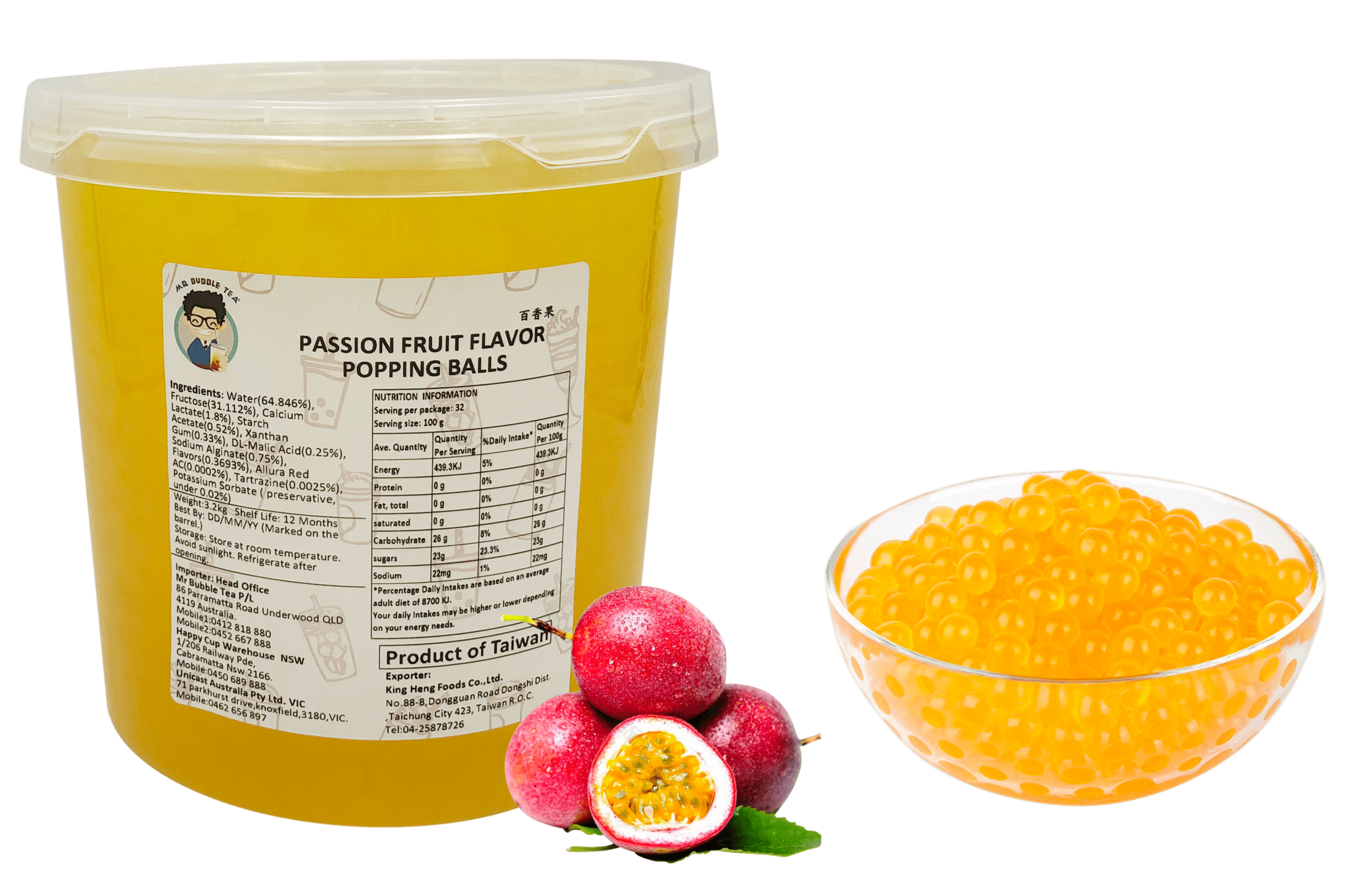 Passionfruit Popping Balls(3.2Kg)