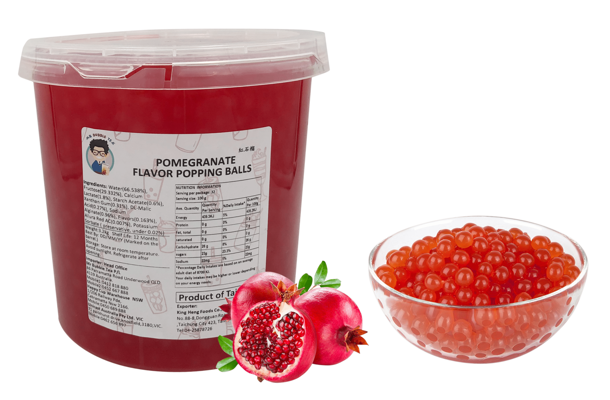 Pomegranate PoppingBal (3.2Kg)