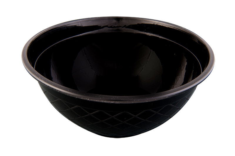 1000 Black Plastic Bowl 50*6